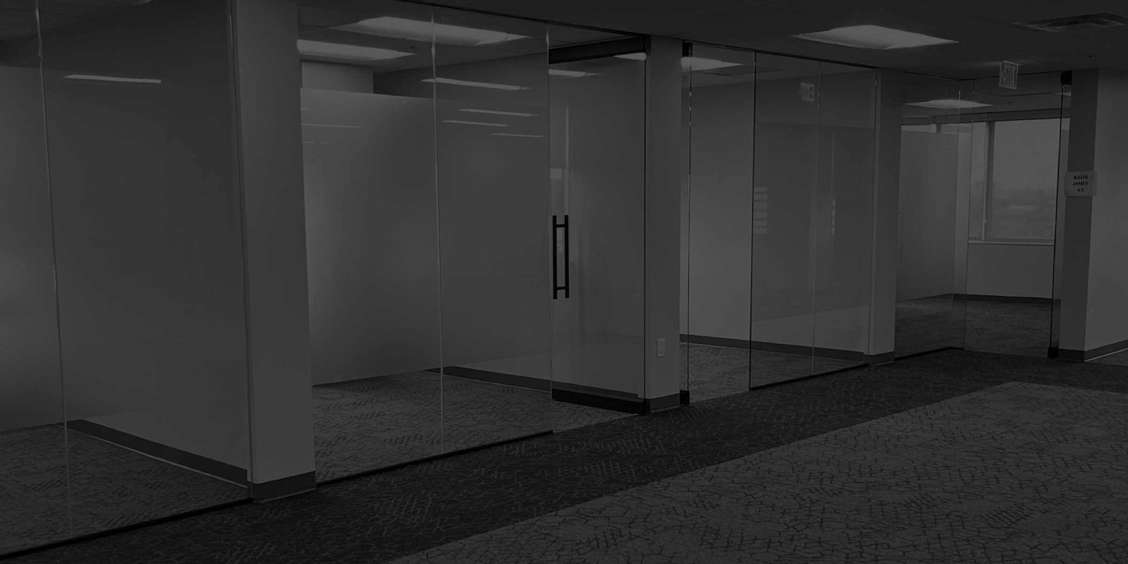 Empty offices in new constructed office building