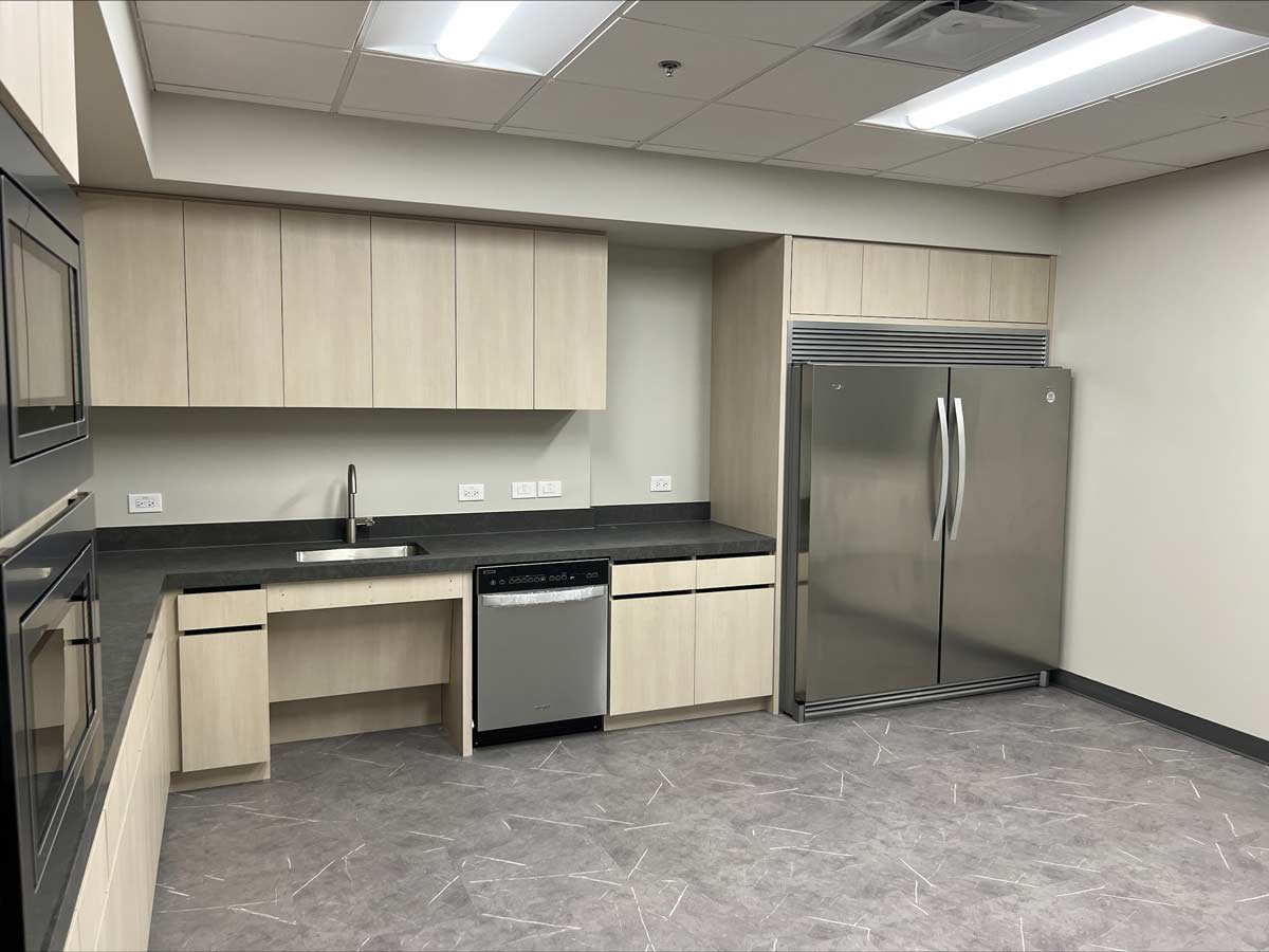 New empty office kitchen