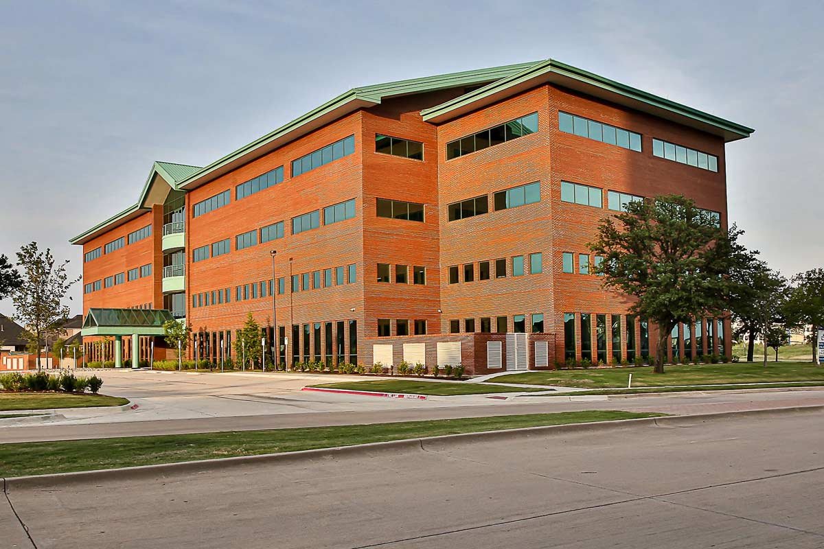 Exterior of Mercer building from ground level