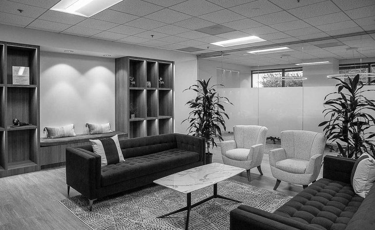 Gulf Coast Lounge interior in B/W