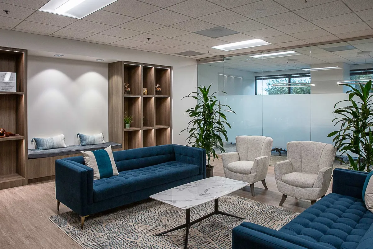 Gulf Coast Bank & Trust waiting room interiro