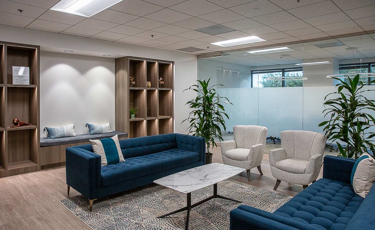 Gulf Coast Bank & Trust waiting room interiro