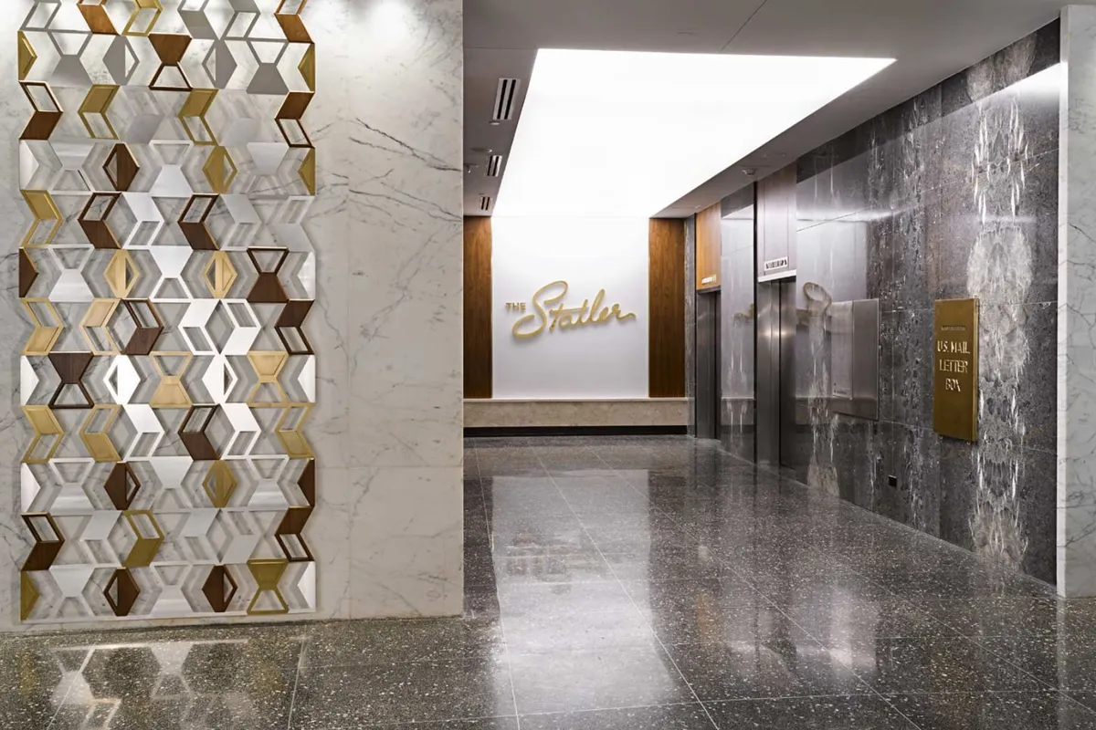The Statler Hotel & Apartments lobby interior