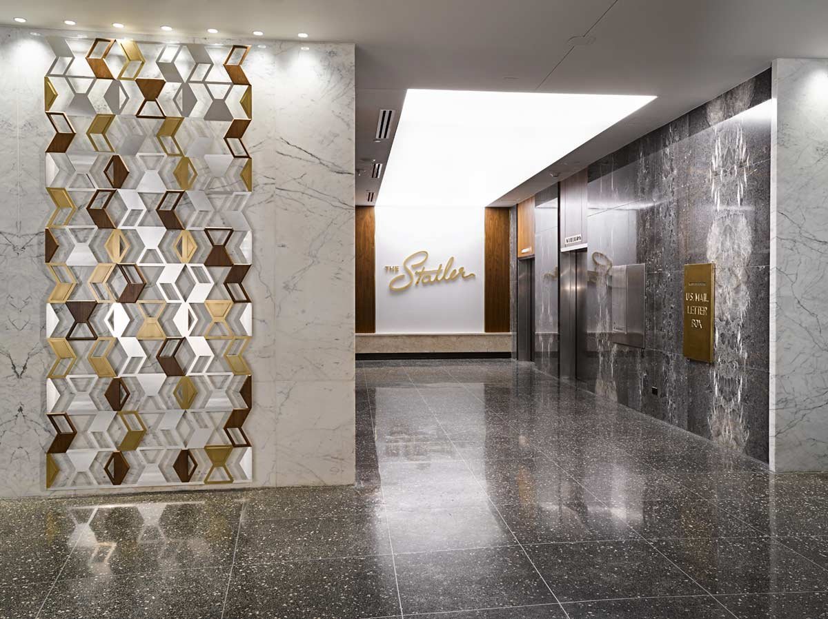Ground floor elevator lobby