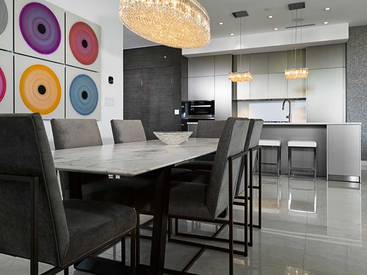 Residence dining area and kitchen