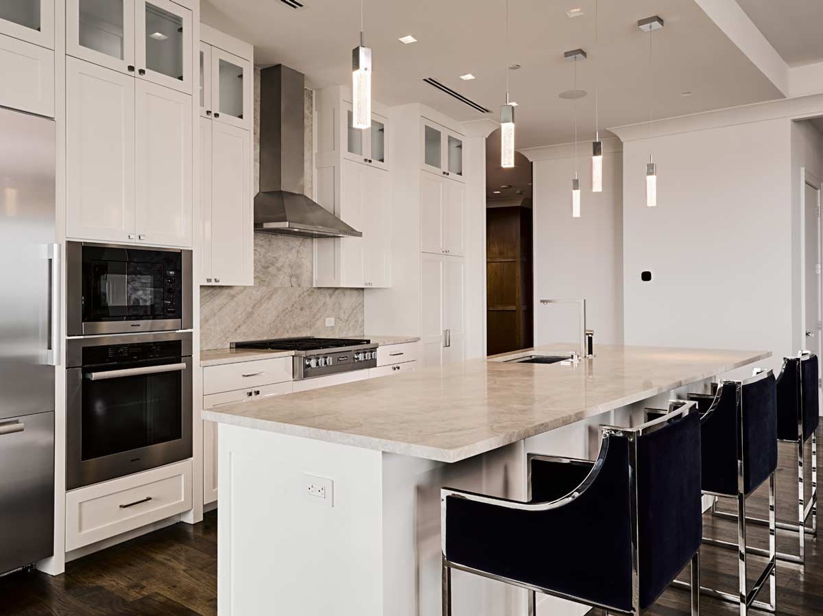 Residence kitchen and bar area