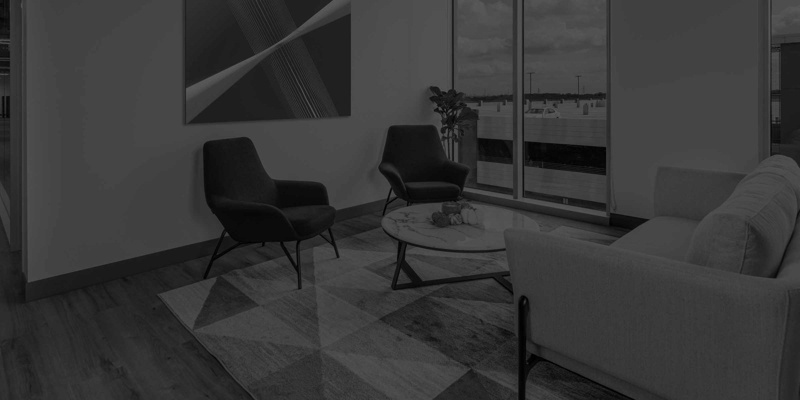 Interior of waiting room area